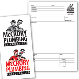 Logo and form design for 'McCrory Plumbing Kaikoura'